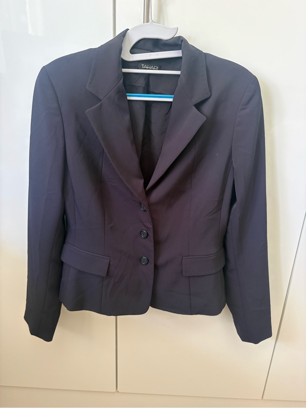 Tahari Navy Tailored Blazer Jacket